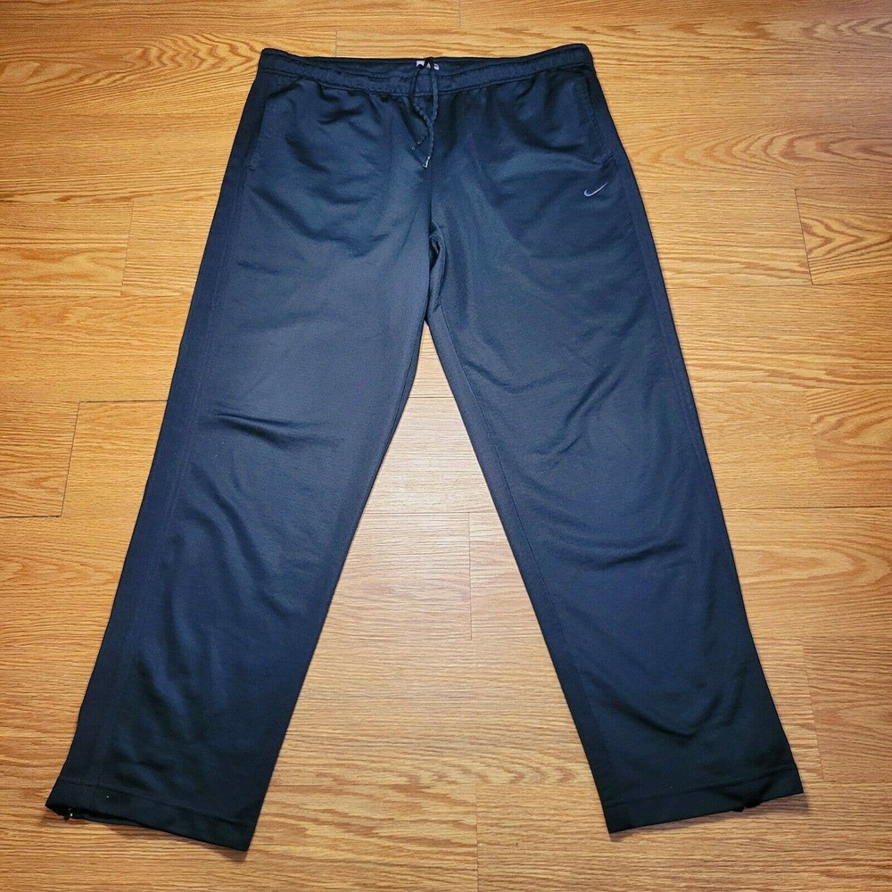 Nike Vintage 90's Y2K Black/Gray Embroidered Sweatpants Mens XL